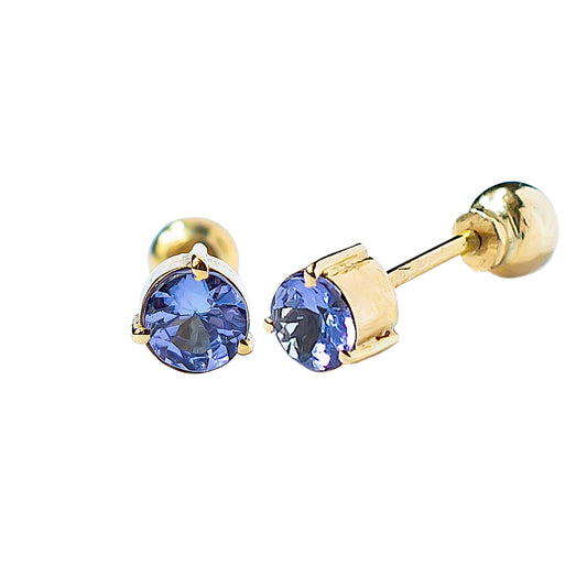 Broqueles con Tanzanita